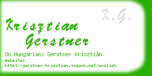 krisztian gerstner business card