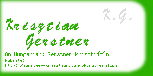 krisztian gerstner business card